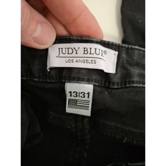 Judy‎ Blue Womens Skinny Fit Black Distressed Jeans 13/31 - Picture 7 of 13